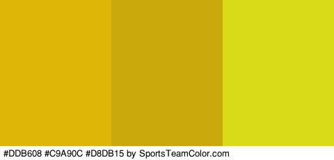 #DDB608 #C9A90C #D8DB15 Colors