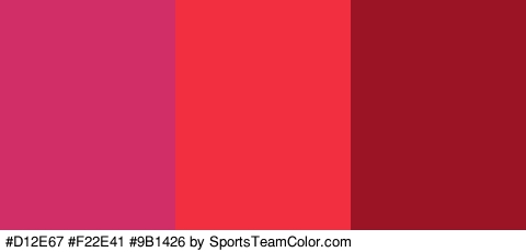 #D12E67 #F22E41 #9B1426 Colors