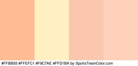 #FFBB93 #FFEFC1 #F9C7AE #FFD1BA Colors