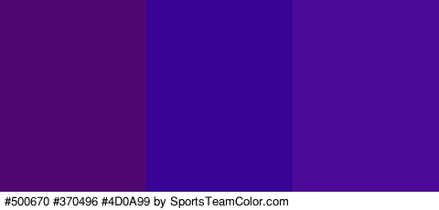 #500670 #370496 #4D0A99 Colors