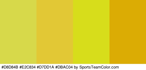 #D8D84B #E2C834 #D7DD1A #DBAC04 Colors