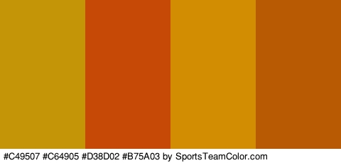 #C49507 #C64905 #D38D02 #B75A03 Colors