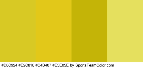 #D8C924 #E2C818 #C4B407 #E5E05E Colors