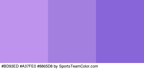 #BD93ED #A37FE0 #8865D8 Colors