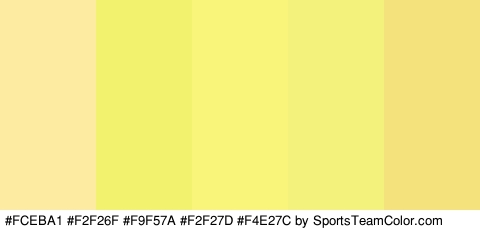 #FCEBA1 #F2F26F #F9F57A #F2F27D #F4E27C Colors