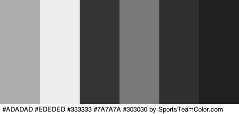 #ADADAD #EDEDED #333333 #7A7A7A #303030 #212121 Colors