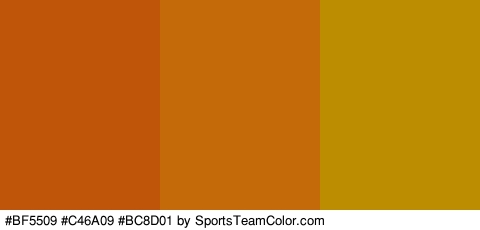 #BF5509 #C46A09 #BC8D01 Colors