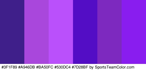 #3F1F89 #A946DB #BA50FC #530DC4 #7D28BF #891CEF Colors