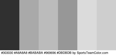 #303030 #A8A8A8 #BABABA #969696 #DBDBDB #CECECE Colors