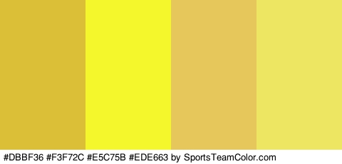 #DBBF36 #F3F72C #E5C75B #EDE663 Colors