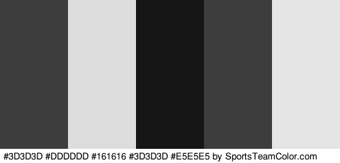 #3D3D3D #DDDDDD #161616 #3D3D3D #E5E5E5 Colors