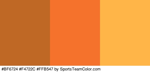 #BF6724 #F4722C #FFB547 Colors