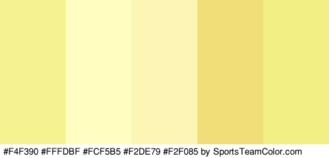 #F4F390 #FFFDBF #FCF5B5 #F2DE79 #F2F085 Colors