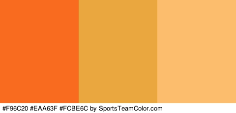 #F96C20 #EAA63F #FCBE6C Colors