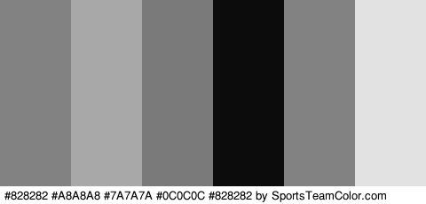 #828282 #A8A8A8 #7A7A7A #0C0C0C #828282 #E2E2E2 Colors