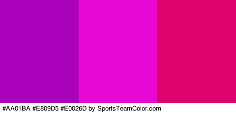 #AA01BA #E809D5 #E0026D Colors