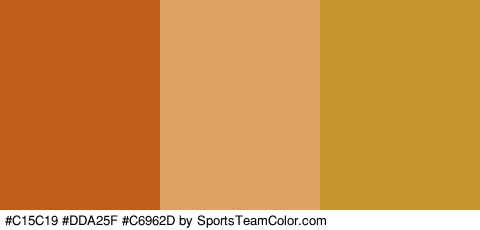 #C15C19 #DDA25F #C6962D Colors