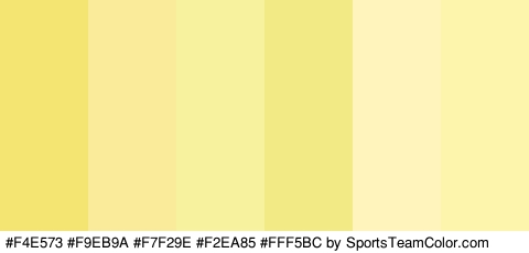 #F4E573 #F9EB9A #F7F29E #F2EA85 #FFF5BC #FCF5AB Colors