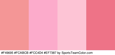 #F49695 #FCABCB #FCC4D4 #EF7387 Colors