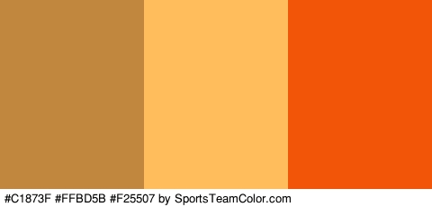 #C1873F #FFBD5B #F25507 Colors