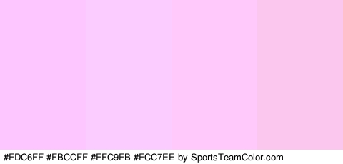 #FDC6FF #FBCCFF #FFC9FB #FCC7EE Colors