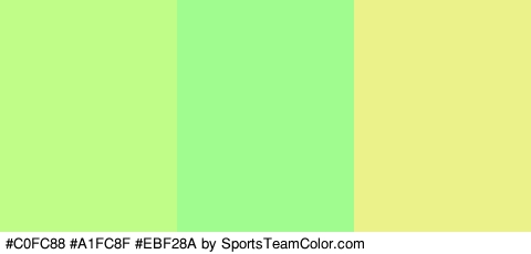 #C0FC88 #A1FC8F #EBF28A Colors