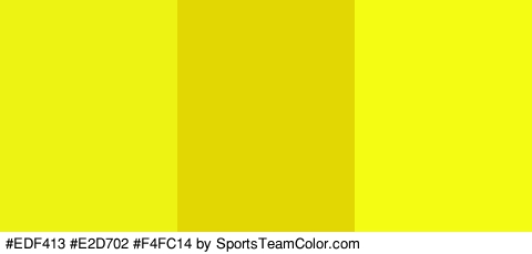 #EDF413 #E2D702 #F4FC14 Colors