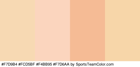 #F7D9B4 #FCD5BF #F4BB95 #F7D6AA Colors