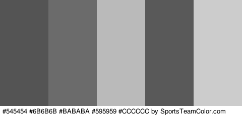 #545454 #6B6B6B #BABABA #595959 #CCCCCC Colors