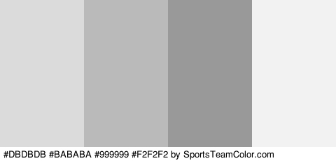 #DBDBDB #BABABA #999999 #F2F2F2 Colors