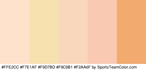 #FFE2CC #F7E1AF #F9D7BD #F9C9B1 #F2AA6F Colors