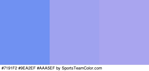 #7191F2 #9EA2EF #AAA5EF Colors