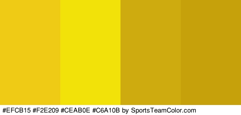 #EFCB15 #F2E209 #CEAB0E #C6A10B Colors