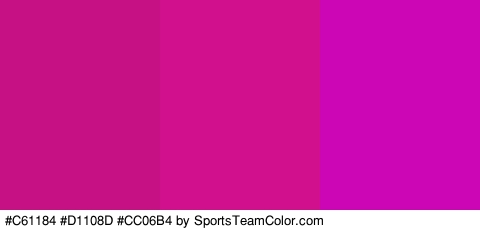 #C61184 #D1108D #CC06B4 Colors