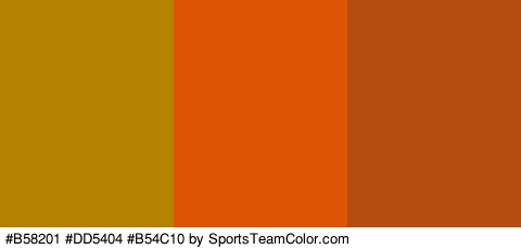 #B58201 #DD5404 #B54C10 Colors