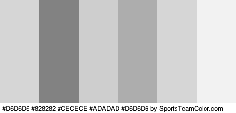 #D6D6D6 #828282 #CECECE #ADADAD #D6D6D6 #F2F2F2 Colors