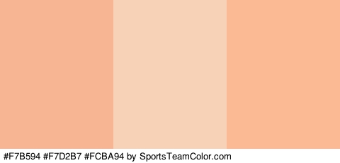 #F7B594 #F7D2B7 #FCBA94 Colors