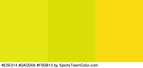 #E5E514 #DADD06 #F9DB13 Colors