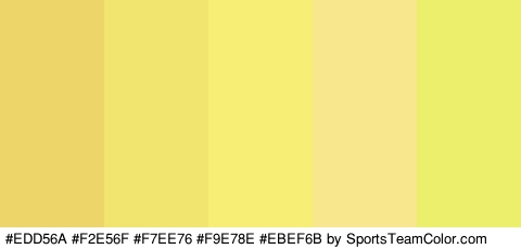 #EDD56A #F2E56F #F7EE76 #F9E78E #EBEF6B Colors