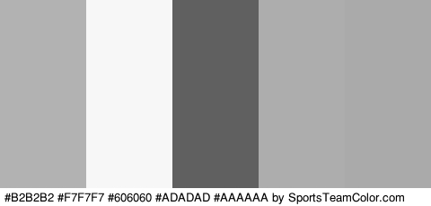 #B2B2B2 #F7F7F7 #606060 #ADADAD #AAAAAA Colors