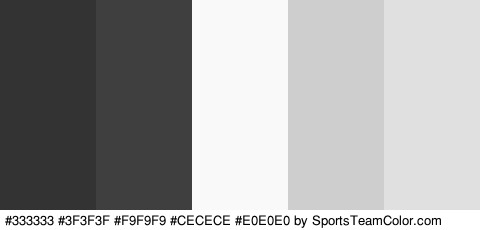 #333333 #3F3F3F #F9F9F9 #CECECE #E0E0E0 Colors