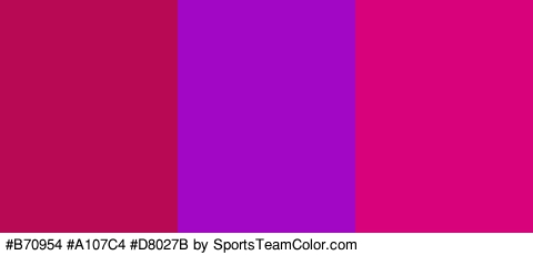 #B70954 #A107C4 #D8027B Colors