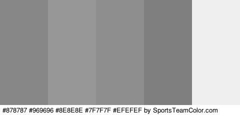 #878787 #969696 #8E8E8E #7F7F7F #EFEFEF Colors