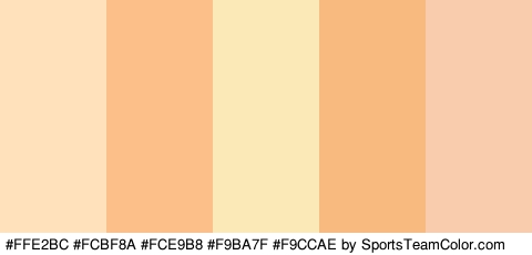 #FFE2BC #FCBF8A #FCE9B8 #F9BA7F #F9CCAE Colors