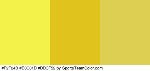 #F2F24B #E0C31D #DDCF52 Colors