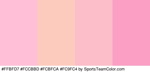 #FFBFD7 #FCCBBD #FCBFCA #FC9FC4 Colors