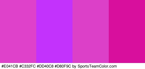 #E041CB #C332FC #DD40C8 #D80F9C Colors