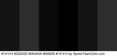 #141414 #2D2D2D #0A0A0A #000000 #141414 #2D2D2D Colors