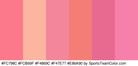 #FC798C #FCB69F #F4869C #F47E77 #E86A90 #F780AA Colors