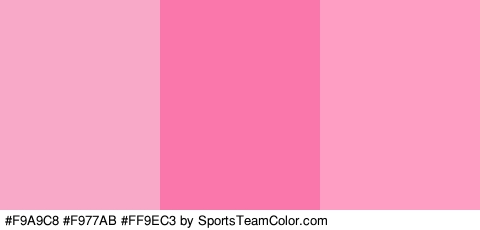 #F9A9C8 #F977AB #FF9EC3 Colors